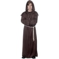 thumbnail image 1 of Underwraps Monk Brown Monk Robe Halloween Fancy-Dress Costume for Child, Little Boys S (4-6), 1 of 2