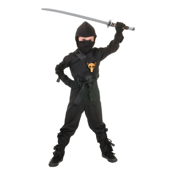 Underwraps Ninja, Black Child Costume: Medium Unisex