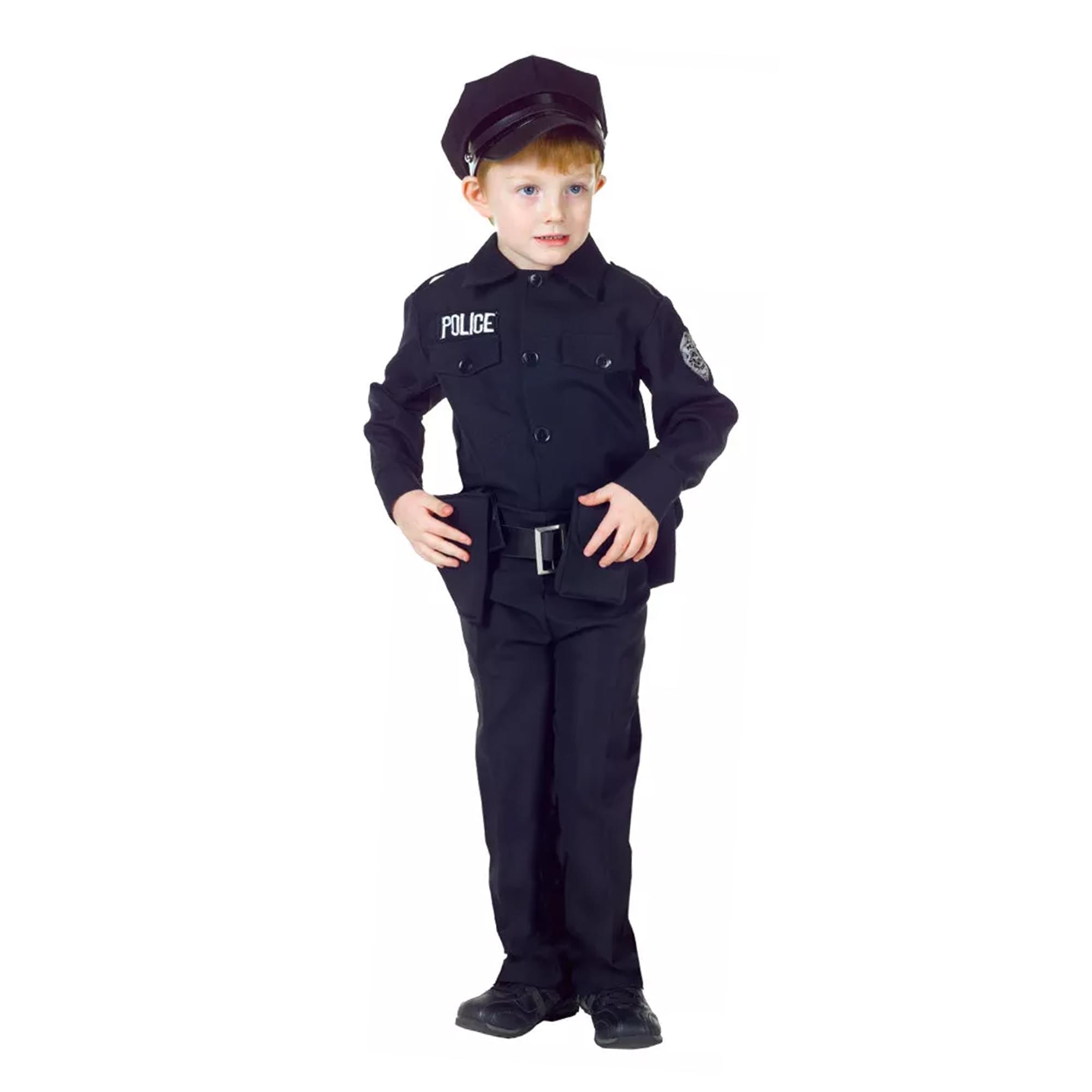 Underwraps Boys' Police Officer Costume - Size 6-8