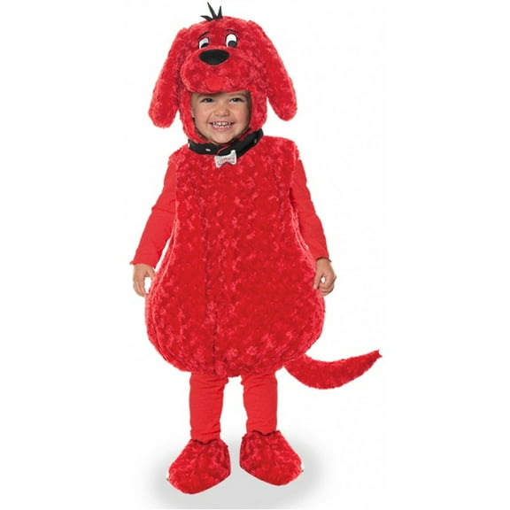 Underwraps Clifford The Big Red Dog Plush Belly Babies Toddler Costume | Medium (18-24 Months) Unisex