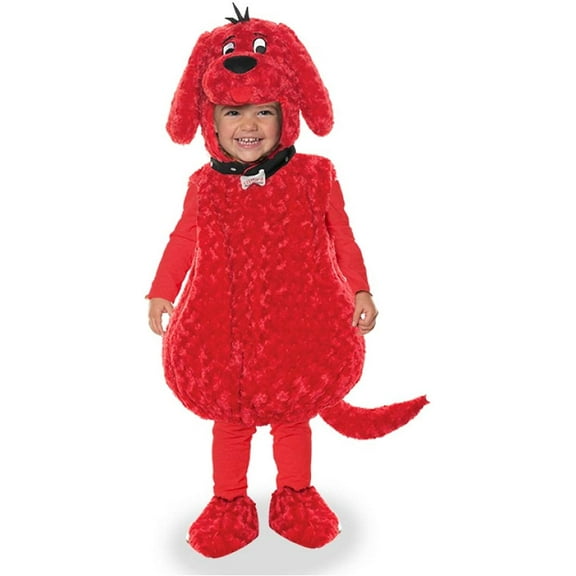 Underwraps Clifford The Big Red Dog Plush Belly Babies Toddler Costume | X-Large (4-6) Unisex