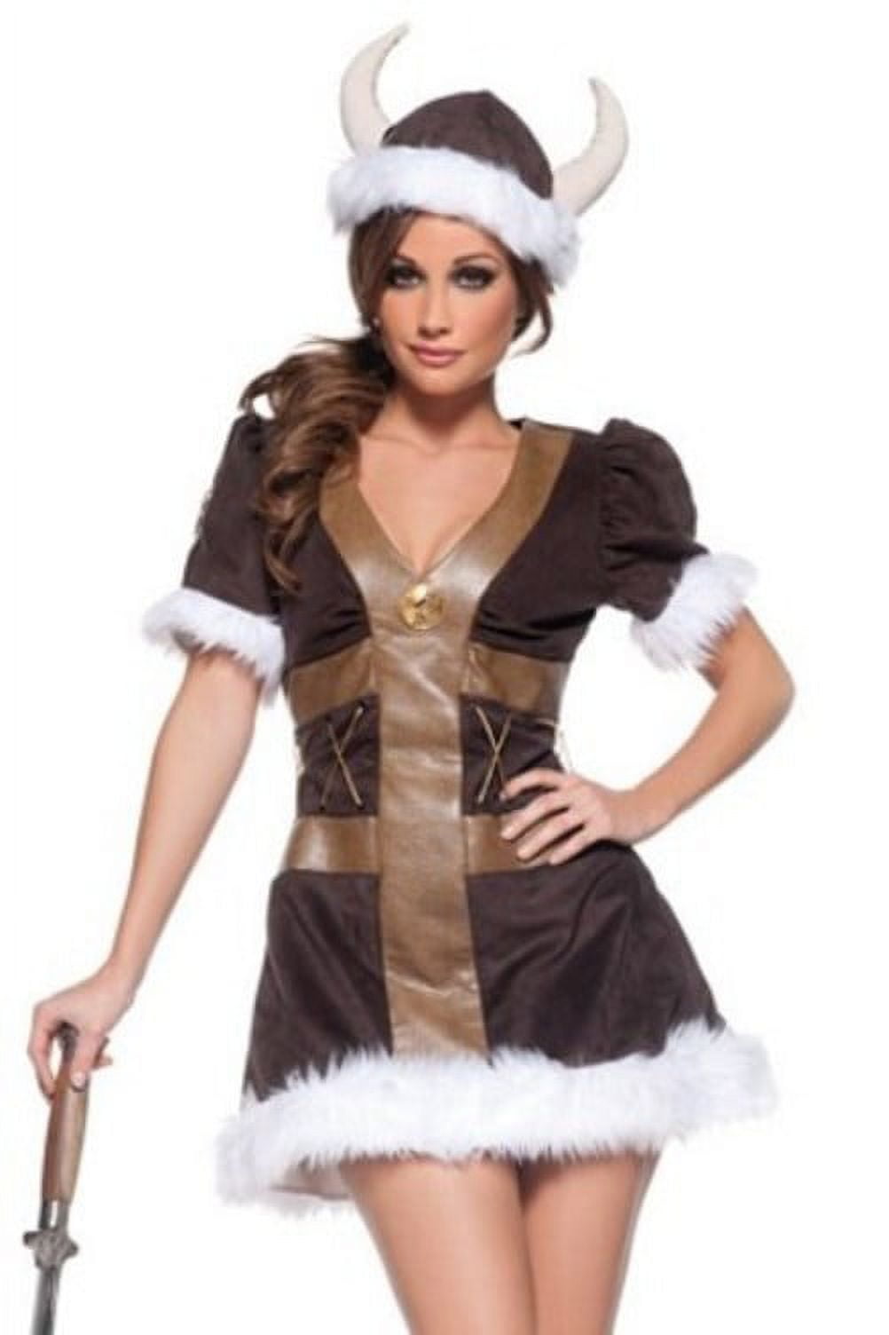 Underwraps Costumes Viking Princess Costume 29115UW Brown