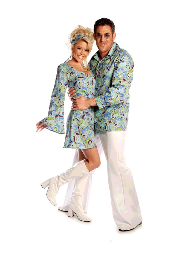 Disco Shirt Men Fancy-Dress Costume for Adult, Men XL