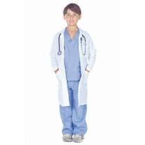 Underwraps Doctor Scrubs With Lab Coat Child Costume | Small Unisex