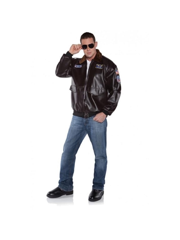 Flying High Jet Pilot Adult Costume Bomber Jacket-One Size