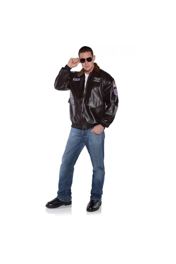 Flying High Jet Pilot Adult Costume Bomber Jacket-XX-large