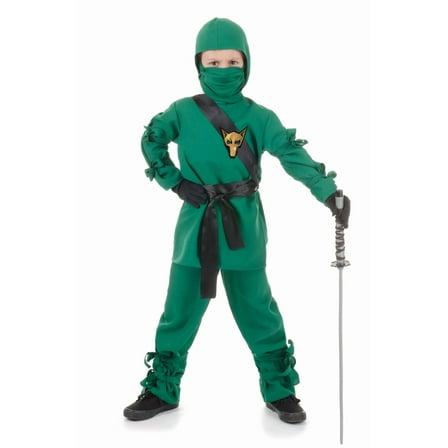 Underwraps Green Ninja Child Costume | X-Large Unisex