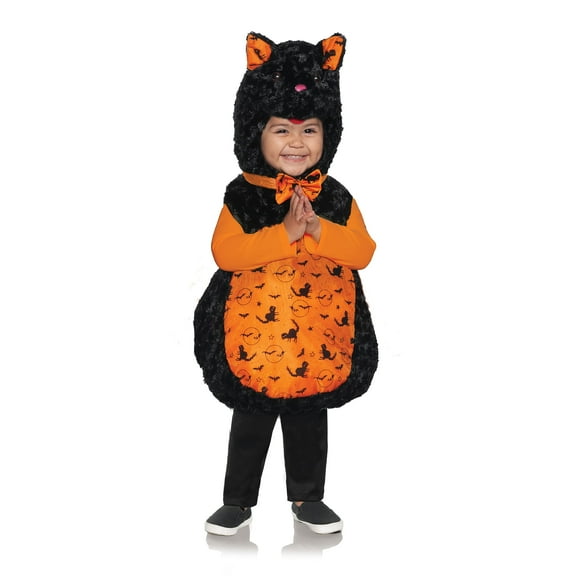 UNDERWRAPS Black Cat Toddler Costume - Halloween Cat Costume for Girls Belly Baby Costume, Halloween Costumes for Toddler Boy (Halloween Cat, Medium 18-24M)