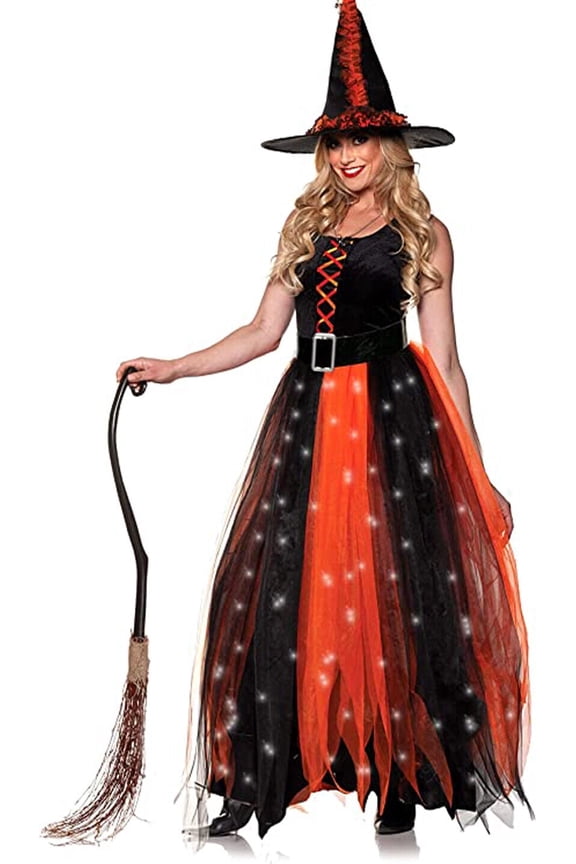 Hocus Pocus Light-Up Witch Adult Costume | X-Large Female