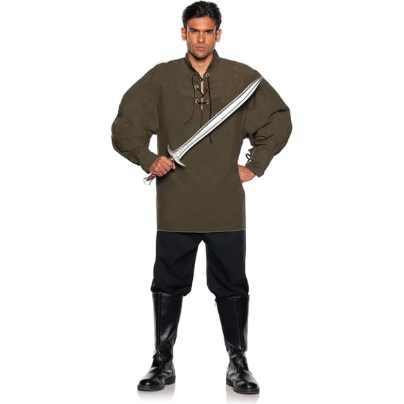 Underwraps Khaki Renaissance Shirt Adult Costume | XX-Large Male
