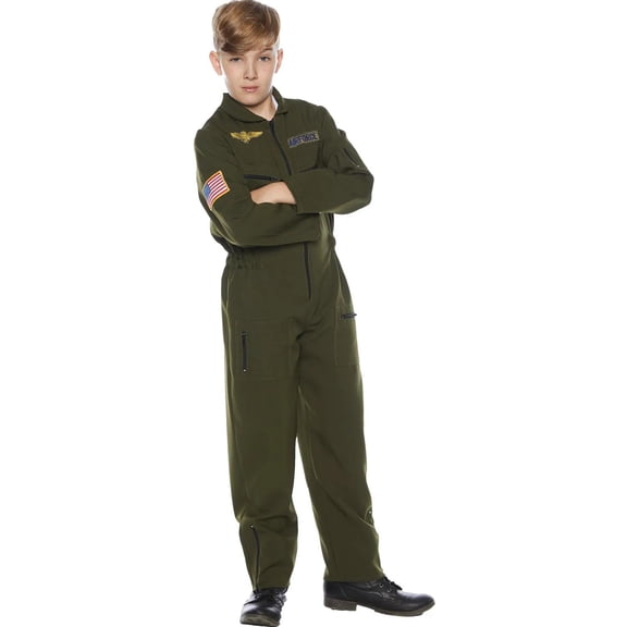 Underwraps Kids' Flight Suit Costume- Size Large