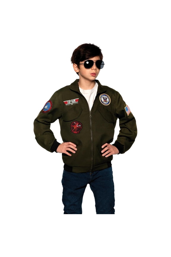 Kids' Navy Navy Pilot Pilot Jacket Child Costume - Size 4-6