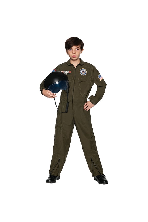 Kids' Navy Top Pilot Child Costume - Size 8-10