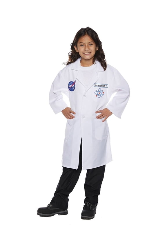 Rocket Scientist Child Costume Lab Coat, Large Unisex