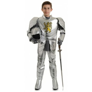 Male Warrior Futuristic Styled Silver Mirror Tiled Covered Armor Costume Set