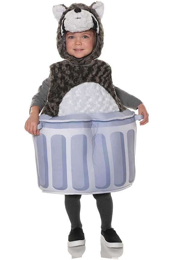 Lil Rascal Raccoon Plush Belly Babies Toddler Costume | Large (2-4T) Unisex