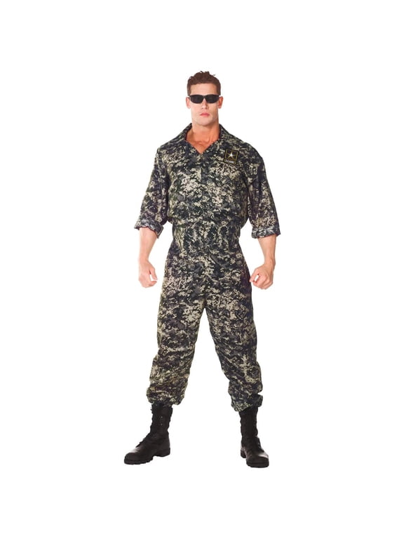 Men's Army Jumpsuit Costume - Size 2X