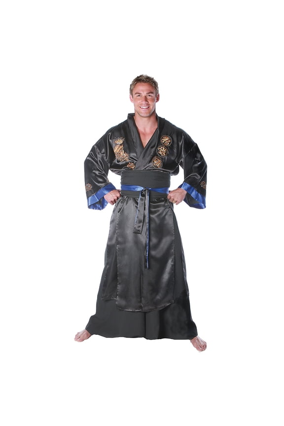Men's Black Samurai Costume - Size 2X