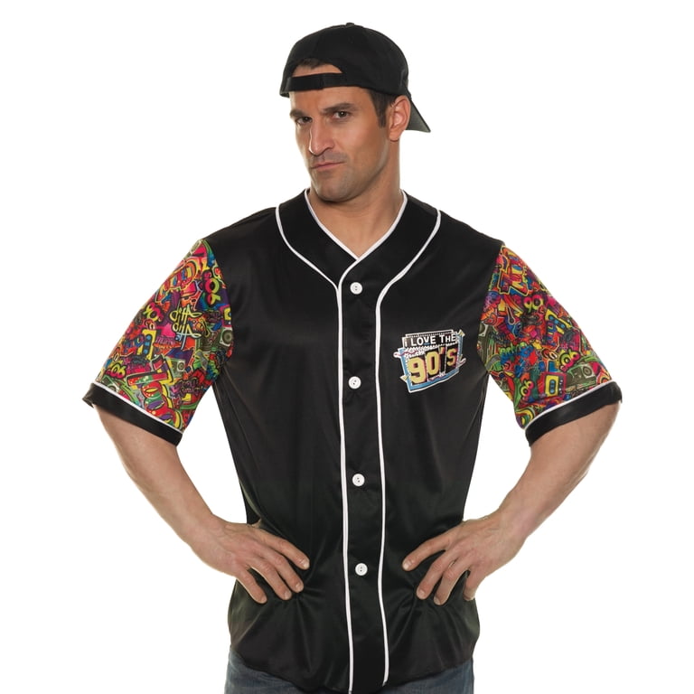 Underwraps Men's Cool Chillin Costume - Hip Hop Jersey, Halloween Dress Up  for Men, Cosplay Events Shirt, 70s 80s 90s Outift - Walmart.com