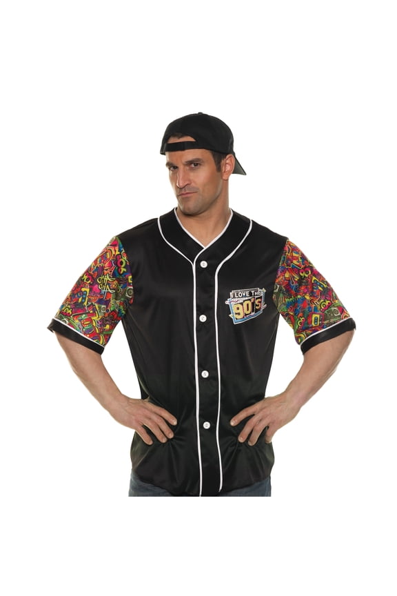Men's Cool Chillin Costume - Hip Hop Jersey, Halloween Dress Up for Men, Cosplay Events Shirt, 70s 80s 90s Outift
