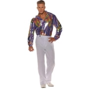Underwraps Groovey Disco Shirt Men's Halloween Fancy-Dress Costume for Adult, One Size
