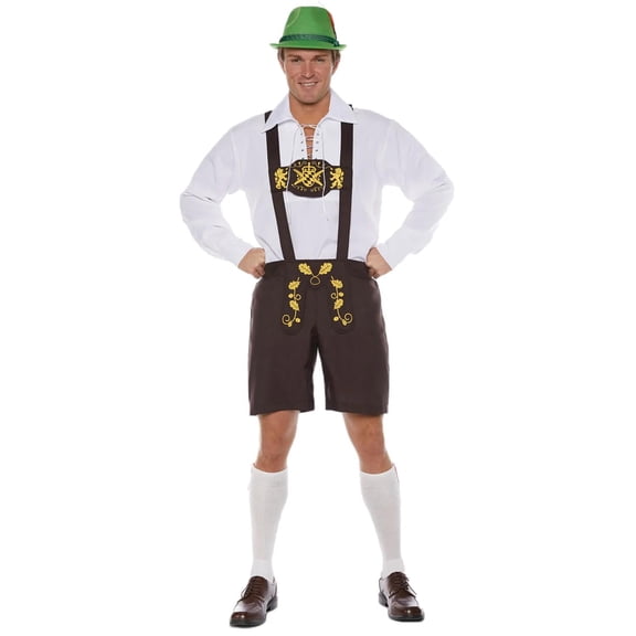 Underwraps Men's Lederhosen Costume - Size 2X