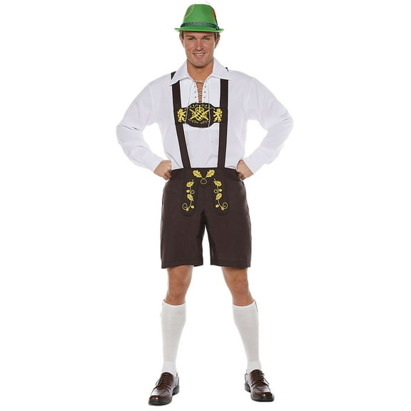 Underwraps Men's Lederhosen Costume - Size 2X