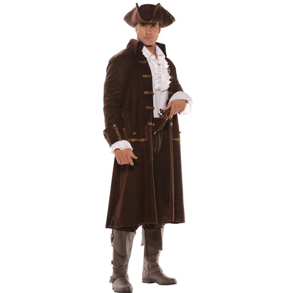 Men's Pirate Captain Barrett Costume Large 42-46