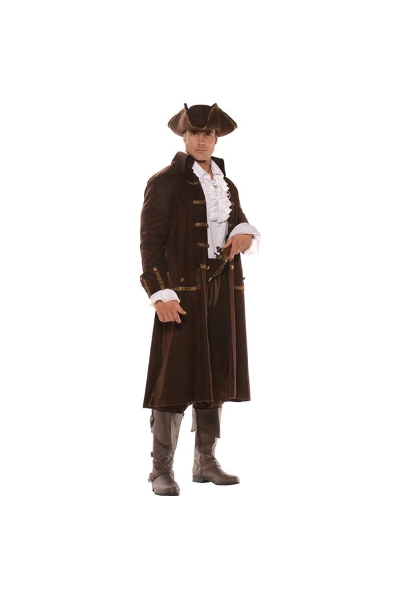 Men's Pirate Captain Barrett Costume Large 42-46