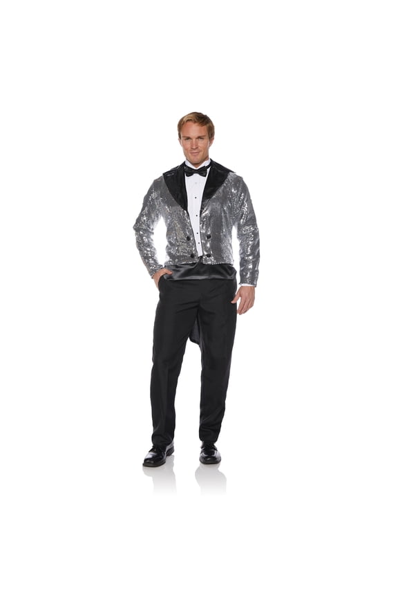 Sequin Costume Tuxedo Blazer Halloween satin STD (42-46)