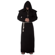 Underwraps Monk Adult Costume Robe - Black - XX-Large Male