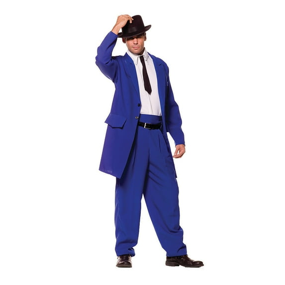 Underwraps Mens Blue 40's Zoot Suit Costume - One Size Fits Most