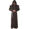 thumbnail image 1 of Underwraps Monk Adult Costume Robe - Brown - One Size Male, 1 of 2
