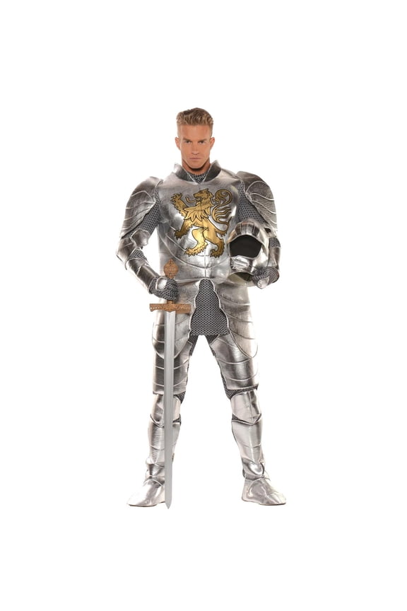 Mens Knight in Shining Armor Costume - One Size Fits Most