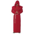 thumbnail image 1 of Underwraps Mens Red Monk Robe Costume - One Size Fits Most, 1 of 2