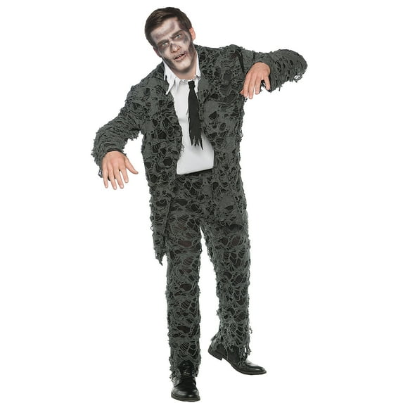 Underwraps Mens Undead Businessman Costume - Size Large/X Large