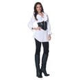 thumbnail image 1 of Underwraps Pirate Adult Costume White Laced-Front Blouse Medium Female, 1 of 6