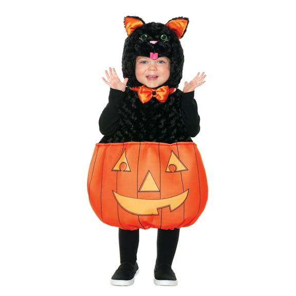 UNDERWRAPS Pumpkin Kitten Belly Babies - Halloween Costumes for Boys & Girls, Cosplay Events for Kids, Cute Outfits for Children