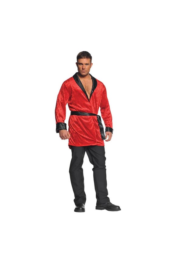Red Smoking Jacket Adult Costume | X-Large Male