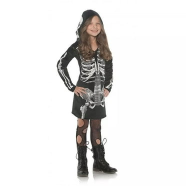 Underwraps Skeleton Hoodie Dress Child Costume Medium Female