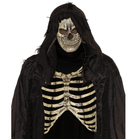 Underwraps Skeleton Rib Cage Chest Harness Chest Armor Breastplate, Gothic PU Foam Bone Chest for Men & Women One Size