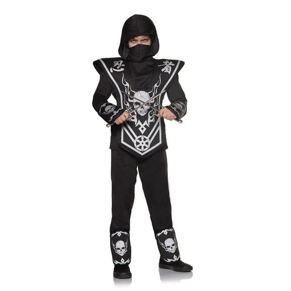 Underwraps Skull Ninja Child Costume | L Unisex