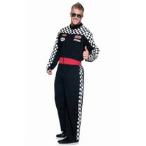 Underwraps Speed Demon Race Car Driver Costume for Adults with Embroidered Patches, Plus Size XXL