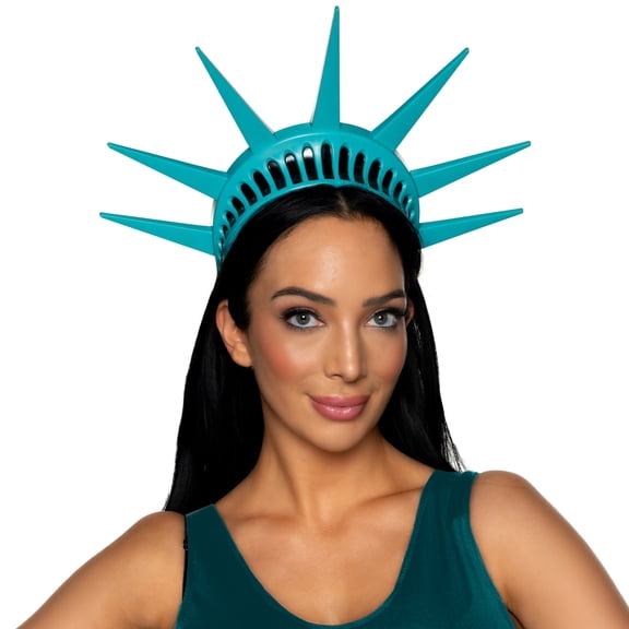 Underwraps Statue Of Liberty Headband, Green Foam Crown Tiara Costume Accessory For Halloween, Patriotic 4th Of July Parades, New York Theme Party One Size