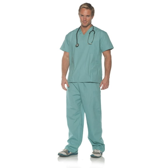 Underwraps Surgery Scrubs Adult Costume, One Size Unisex