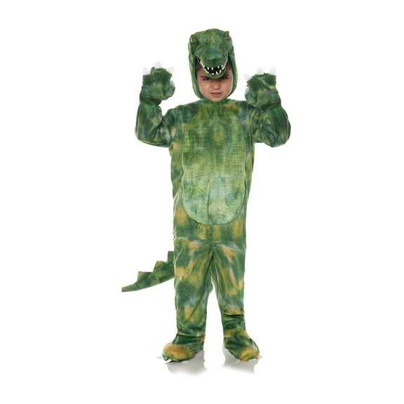 UNDERWRAPS Baby Toddler's Alligator Plush Printed Jumpsuit Costume, Green, Medium
