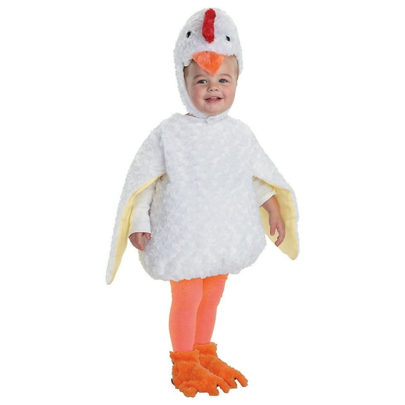 Underwraps Belly Babies Chicken Costume Child Toddler Medium 18-24 Months Unisex