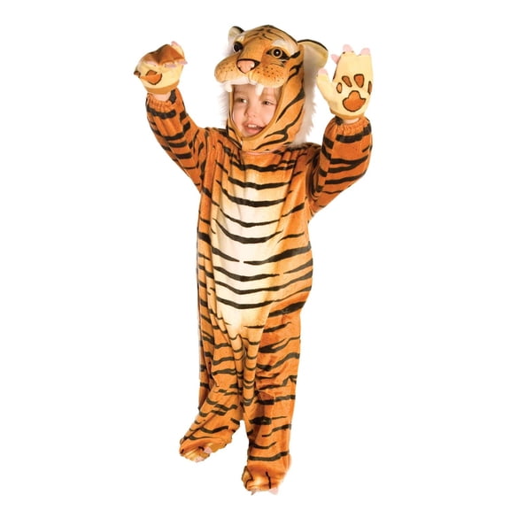Underwraps Brown Plush Tiger Costume Child Infant XL 4T-6T Unisex