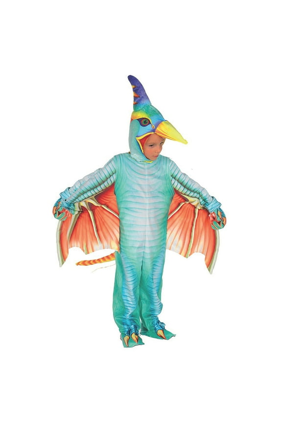 Light Blue Pterodactyl Printed Child Costume | Medium Unisex