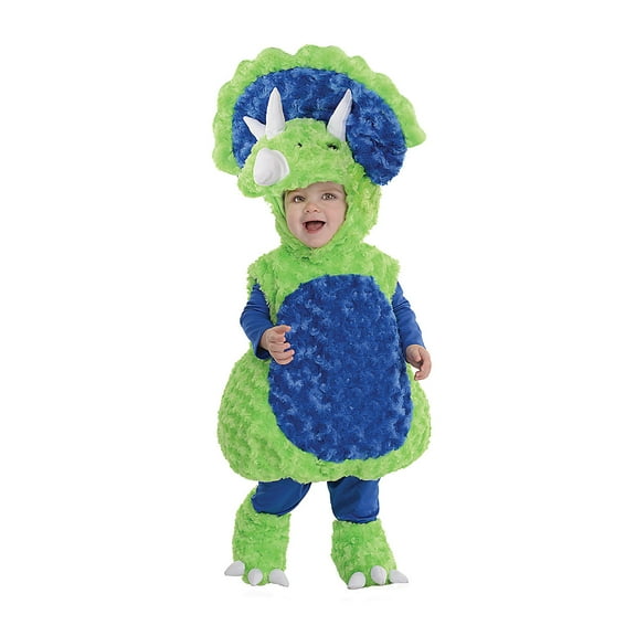 Underwraps Belly Babies Triceratops Dinosaur Child Toddler Costume L 2-4T Unisex